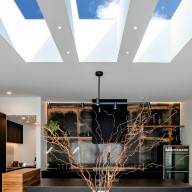 flat roof skylights in the kitchen in sydney